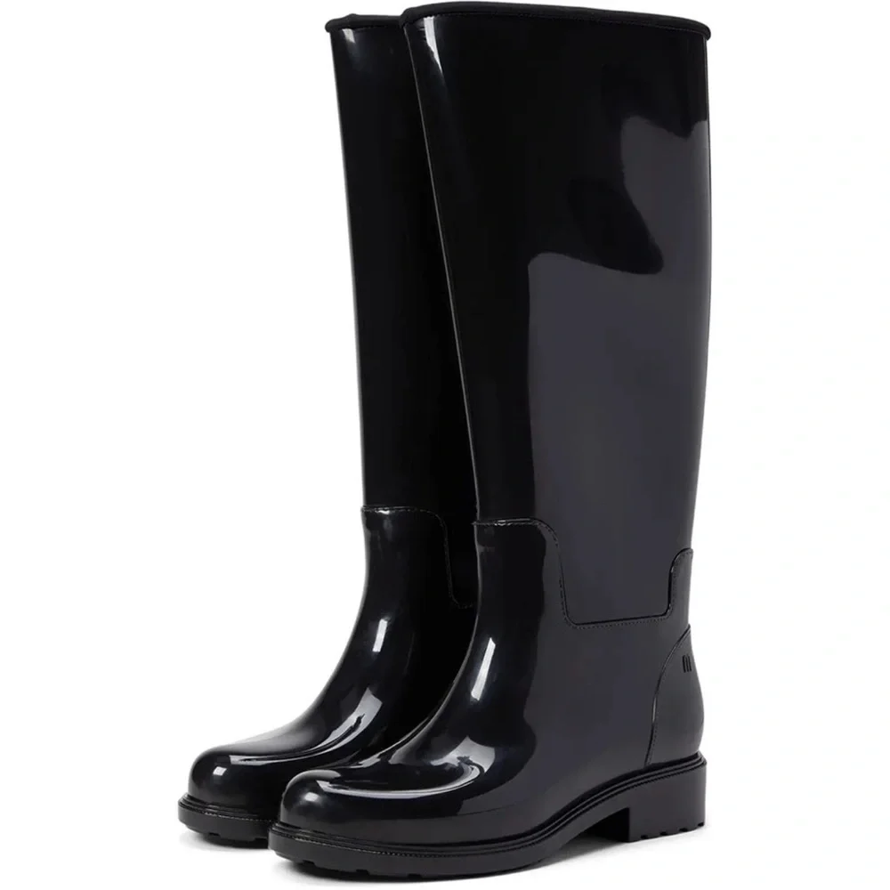 Melissa Fullness Black Rain Boots